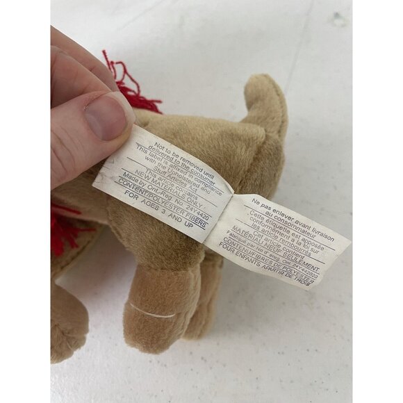 Vintage 1990s Chihuahua Mexican Plush Sombrero Poncho Snuggle Toy DGE Corp - Picture 7 of 9